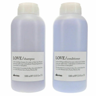 Davines love smoothing shampoo and conditioner